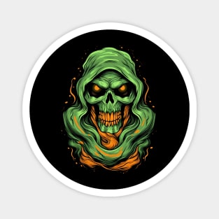 Spooky Smokey Halloween Reaper Magnet